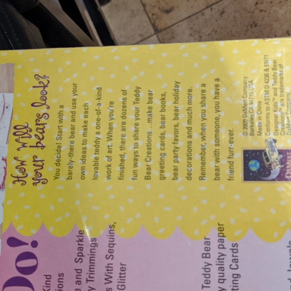 Y2K Greeting Card Create Your Own Designs Bears VTG 2000 Craft Kit - Picture 8 of 9